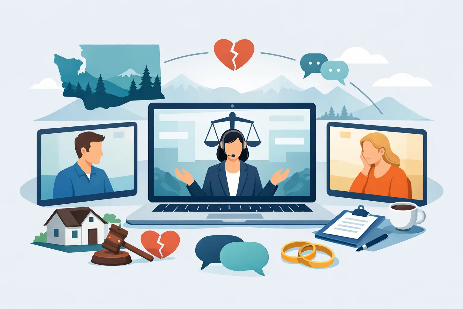 Online Divorce Mediation Washington: How It Works