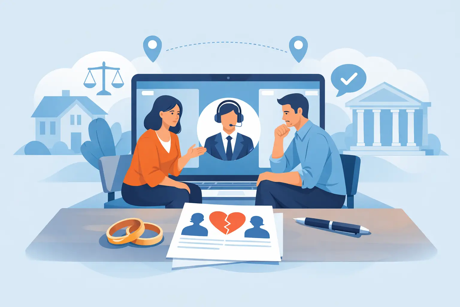 How to Mediate Divorce Online Without Court